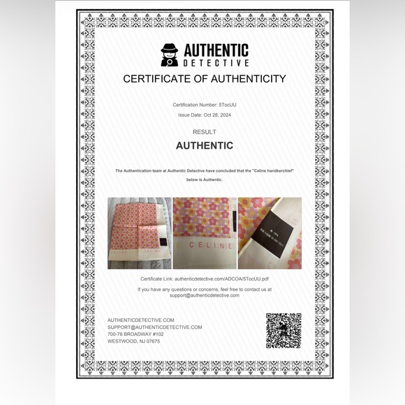 Celine Floral Silk Scarf Authentic
handkerchief new with tag 100% cotón - Picture 6 of 7